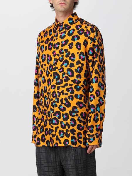 camicia uomo versace leopardate|Camicia jacquard Leopard .